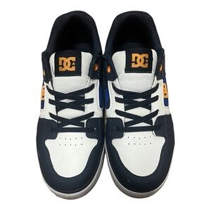 DC Sneakers Blue, White & Orange, 6Y